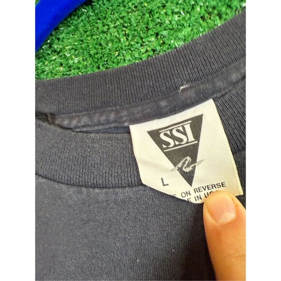 Vintage 1990s Batman Logo T-Shirt Men’s Size Large Made in‎ USA Single Stitch - Picture 4 of 8